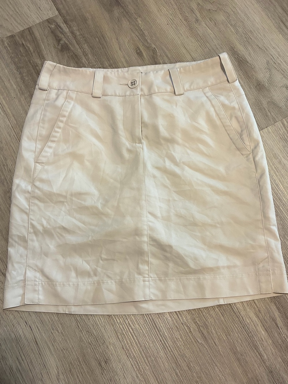Cream Women's Nike Golf Tour Performance Dri Fit Skort